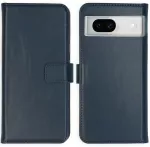 Selencia natūralios odos atverčiamas dėklas, skirtas Google Pixel 8a &ndash; Mėlynas