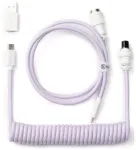 Keychron susuktas aviatorinis kabelis 8K, violetinė, 176 m, 1 vnt., susuktas, pintas, USB Type-C, Aviator