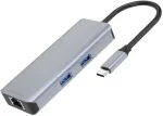 USB-C HUB PROOVE USB-C Iron Link 6 viename (2*USB3.0 + SD/TF + RJ45 + HDMI) (Proove)