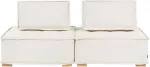 Beliani Dvivietė modulinė sofa TIBRO, balk&scaron;va