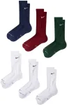 Kojinės Nike Everyday Elevated 6 par balta, žalia, bordo spalvos, mėlyna HQ8021 907 (38-42,5)