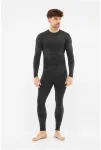 Men's Thermal Underwear VIKING Gasher Man Set Merino Juodas XL