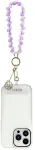 Dėklas Guess Universal Wrist Strap Crystals 4G Charm Violetinė