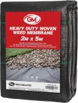 Agrotekstilė nuo piktžolių Groundmaster 2 x 5 m 100 g/m&sup2;