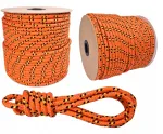 Tvirtas polipropileno virvės pintas 8mm 20m, oranžinė, 820kg
