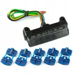 Motociklinis galinis Led mini žibintas Str8 12v su posūkio signalais E11 dūminis