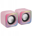 Kompiuterio kolonėlės Mars gaming Kompakti&scaron;ki rgb žaidimų garsiakalbiai mscubew