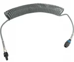 Spiralinė žarna Pu - poliuretanas 12x8mm 15m su saugia jungtimi