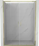 Mexen Exo dvigubos stumdomos du&scaron;o durys 130 cm 6 mm auksinės