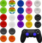 Yunyan 24 vnt. nyk&scaron;čių valdiklių dangtelių rinkinys, skirtas analoginių lazdelių apsaugai, skirtas Ps5 Ps4 Ps3 Ps2 XBOX 360 XBOX valdikliams