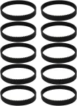 Lt Easiyl 142-2gt skirstymo diržas, žingsnio ilgis 142 mm, plotis 6 mm, 71 dantys, 2m 2gt sinchroninis skirstymo diržas, 3d spausdintuvo pavaros diržas, juodas, 10 vnt.
