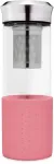Virdulys Premium kelioninis arbatos ir žolelių plikiklis stiklinis termosas dėklas 400ml Cr