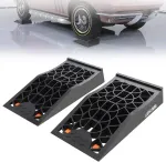 Liekumm 2 pakrovimo rampų rinkinys, didelio stiprumo automobilių rampa iki 6 t apkrovos, automobilių rampa automobiliui pakelti ir nuleisti, transporto priemonės priežiūrai, alyvos keitimui ir automobilių plovyklai