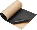 Benecreat 30cm x 2m lipnus eva putplasčio rulonas, 6mm storio juodas putplasčio lak&scaron;tas, eva putplasčio gumos lak&scaron;tas tarpų užpildymui apsauginis padėklas cosplay kostiumų amatų "pasidaryk pats"