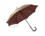 Blue Collection Skėtis Stick &ndash; rudas, automatinis, su medine rankena, ⌀104 cm