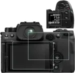 Objektyvas X-h2s 4 vnt. itin skaidri 9h kietumo grūdinto stiklo ekrano apsauga, skirta Fuji X-h2s x-h2s skaitmeniniam fotoaparatui