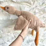 Tanha žąsis, mink&scaron;tas žaislas, pliu&scaron;inis žaislas, kawaii pliu&scaron;inis žaislas, antis, didelis žąsies mink&scaron;tas žaislas (ruda, 49 cm)