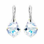 Diamond Sky Jewelry Sidabriniai auskarai moterims DiamondSky &bdquo;Baroque V (Aurora Borealis)&ldquo; su Swarovski kristalais