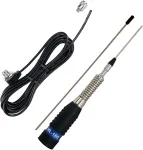 CB PNI ML160 antenos komplektas, 145 cm ir PNI T601 jungiamasis kabelis, kurio ilgis 4 metrai, skirtas montuoti ant stacionarios atramos