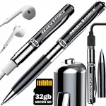 Mini &scaron;nipinėjimo diktofonas ra&scaron;iklis įra&scaron;ymo įrenginys pasiklausymo įranga 32gb audio 384h