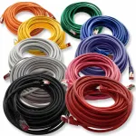 1m - 10 vnt. - cat6 ethernet lan kabelis rj45-10 spalvų - didelio greičio tinklo kabelis transliacijoms, žaidimams, televizoriui ir kompiuteriui - stabilus ir patvarus - puikiai tinka namų tinklui ir biurui