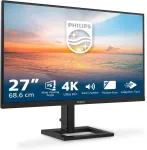 Philips 27e1n1900ae - 27 colių Ultra Hd monitorius, reguliuojamo auk&scaron;čio, su garsiakalbiais, Hdr10 (3840x2160, 60 Hz, 2x Hdmi 2.0, Usb-c (65w Pd), Usb &scaron;akotuvas) juodas