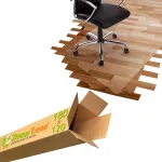 Decortrend Apsauginis Pvc kilimėlis po kėde/foteliu, mink&scaron;tas stiklas, 180x120cm