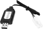 Ototec 8.4v nimh/nicd akumuliatoriaus įkroviklio kabelis su standartiniu 2p ki&scaron;tuku 250ma, suderinamas su rc automobiliu, rc tanku, rc lėktuvu, rc valtimi