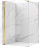 Walk-In du&scaron;o sienelė Rea Flexi, Transparent / Gold, 130 cm