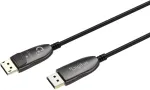 DIGITUS DisplayPort AOC Hybrid Glasfaserkabel, UHD 8K,20m