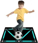 Wmlbk futbolo kilimėlis kamuolio kontrolei, futbolo kilimėlis futbolo treniruočių reikmenys, futbolo žingsnių treniruočių kilimėlis, 60 x 90 cm treniruotė, smūgius sugeriantis treniruočių kilimėlis, futbolo grindų kilimėlis, sporto reikmenys