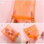 Sofplate 100 vnt. pakuotė, 10 spalvų, 18 x 13 cm mažas tinklelinis mai&scaron;elis su rai&scaron;teliu, organzos dovanų mai&scaron;elis, žydra, &scaron;viesiai žalia, juoda, papuo&scaron;alų organizatorius, pakavimo mai&scaron;elis dideliais kiekiais vestuvių vakarėliams, dovanos svečiams
