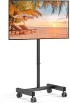 Laikiklis Perlegear mobilus tv stovas vežimėlis 13-50 colių televizoriams su 30&deg; pakreipimu, universalus tv stovas led/lcd/oled televizoriams, reguliuojamo auk&scaron;čio tv stovas, i&scaron;laikantis iki 20 kg. Vesa 200 x 200 mm