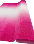 Krepinis itali&scaron;kas gofruotas popierius 180g (50cmx2,5m) &Scaron;e&scaron;ėliuota Rožinė 600/1