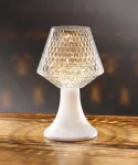 ATMOSPHERA Graži Led lemputė su kristalų efektu Stalo Belaidė Led lempa 20 cm