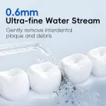 Dantų &scaron;epetėlis Belaidis elektrinis burnos irigatorius &ndash; belaidis vandens siūlas, burnos irigatorius su 3 režimais, 300 ml talpa, 5 antgaliais, įkraunamas Ipx7 vandeniui atsparus vandens dantų valiklis namams ir kelionėms