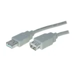 S-Conn helos USB 2.0 Verl&auml;ngerung Stecker Typ A auf Buchse Typ A, 1,8 m, hellgrau