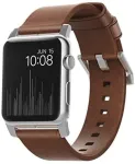 Nomad I&scaron;maniojo laikrodžio Apple odinis dirželis, Rudos spalvos, 42/44mm