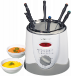 Clatronic Fondue&nbsp;gruzdintuvė FFR 2916 balta/pilka