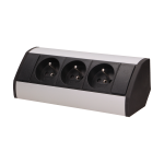 Orno Baldinis lizdas 3x2P + Z, juodos ir sidabrinės spalvos