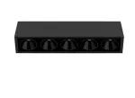 Lubinis &scaron;viestuvas 10,5W LED pavir&scaron;inis &scaron;viestuvas Juodas FOSTER SURF 5, juodas, 3000K