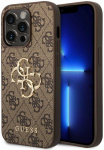 Dėklas GUESS GUHCP15X4GBBB IPHONE 15 PRO MAX 6.7 "BRONZE/BROWN HARDCASE 4G BIG METAL LOGO