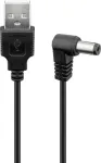 USB maitinimo laidas - DC ki&scaron;tukas 5,5x2,5 Goobay 1,5m