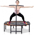 MCU-Sport Fitness batutas, a&scaron;tuonkampis, sulankstomas, su rankena, 122 cm, oranžinis