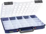 &bdquo;raaco CarryLite&ldquo;, Įrankių dėžė, Polikarbonatas (PC), Polipropilenas, Mėlyna, Permatoma, Vyris, 413 mm, 330 mm