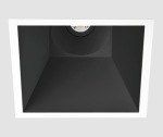 7W LED įleidžiamas &scaron;viestuvas SWAP, juodas, 3000K