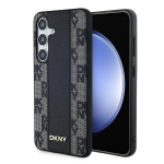 Samsung Galaxy S24 Plus DKNY Hardcase Leather Checkered Mono Pattern MagSafe (DKHMS24MPCPVSLK) dėklas telefonui juodos spalvos