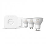 Philips Hue "White and Colour" GU10 Lempučių rinkinys, 3 vnt + reguliatoriaus jungiklis