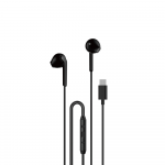 Dudao X3C į ausis įkiamos laidinės USB-C ausinės 1.2m - juodos spalvos