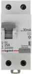 RCD JUNGILKLIS LE-402024 VIENFAZIS, AC TIPAS 30 mA 25 A LEGRAND